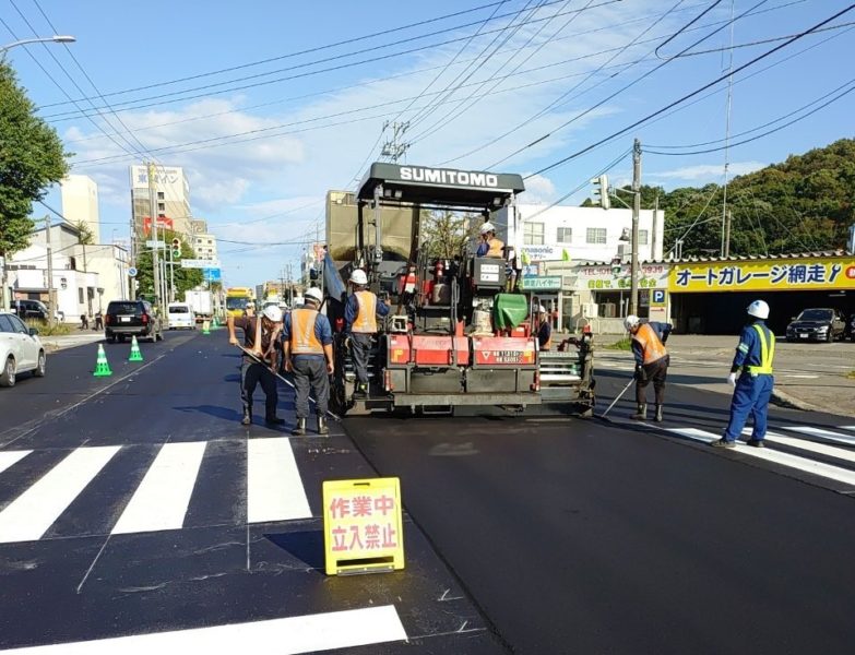 施工中④(舗装状況)