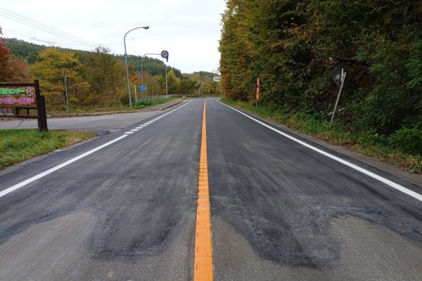 北見美幌線　道単舗装工事(構造改良)